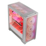 Modecom Expanse T Apex ARGB Gaming Midi Tower Computer Case with Side Window White - Image 3