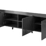 RTV cabinet ABETO 200x42x52 graphite/gloss