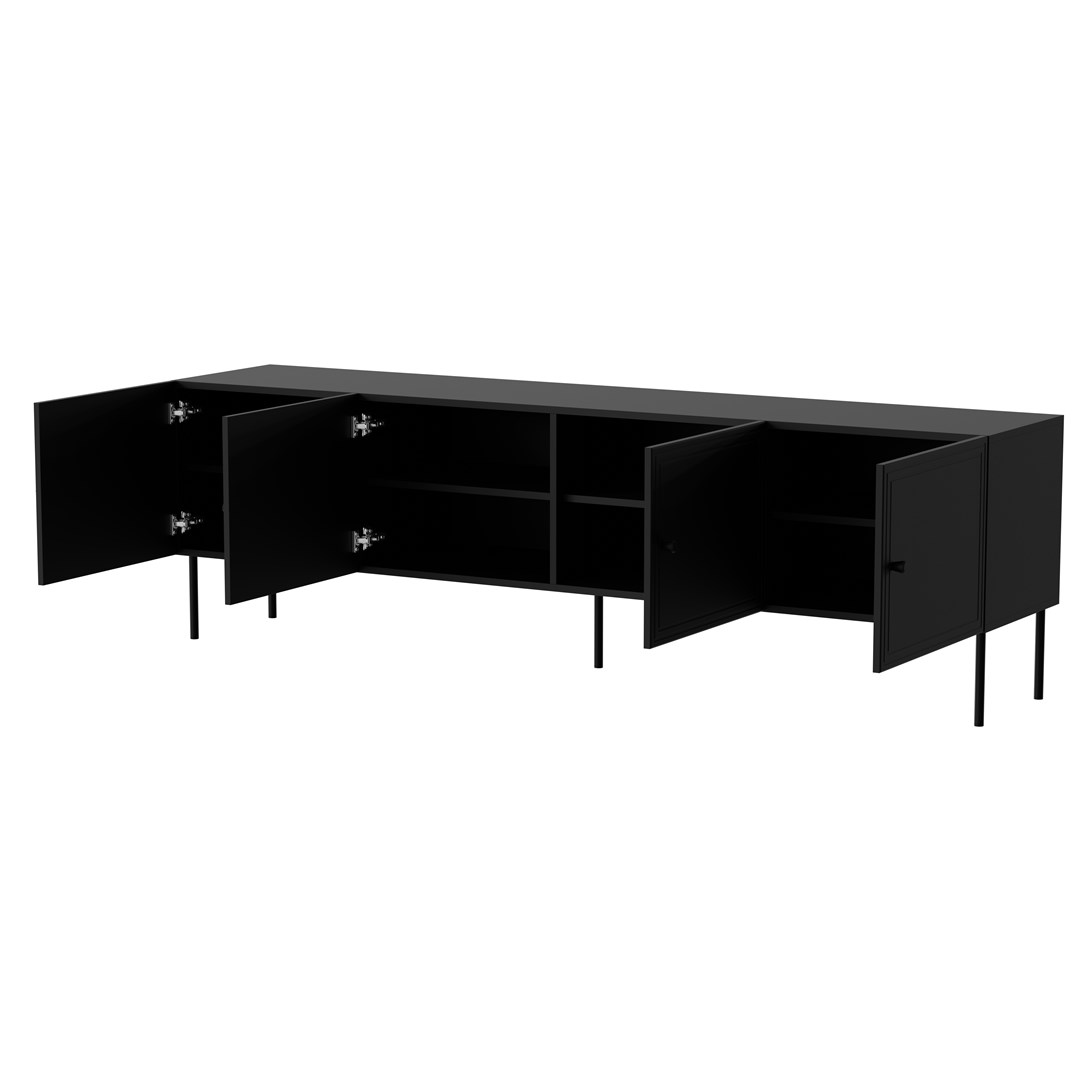 Cama 4D RTV cabinet PALAZZO BIS 201x40x60 black matt - Image 1