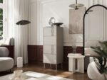 Sideboard Tresse Wooden with Drawers Cashmere 50x40x125cm - Image 2
