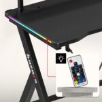 Huzaro Hero 1.9 RGB Gaming Desk Black - Image 4