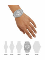 Γυναικείο Ρολόι Guess GW0104L1 (38MM) Μεταλλικό Μπρασελέ Ασημί - Image 2