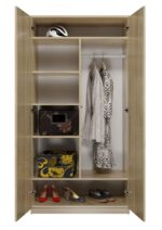 Double Door Wardrobe Sonoma Oak 90x50x180cm - Image 3