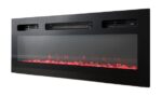 RTV EVA cabinet with electric fireplace 180x40x52 cm white/gloss white - Image 8