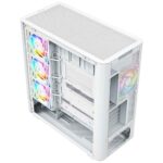 Modecom Volcano AQ500 Gaming Midi Tower Computer Case with Side Window and ARGB Lighting White - Image 11