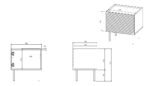 ONDA bedside table 2 pcs. 50x40x54 Green - Image 4