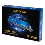Adata Legend 710 SSD 512GB M.2 Type with PCI Express 3.0 Connection and Heatsink ALEG-710-512GCS - Image 9