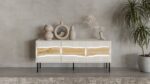 Cama INSERTO 3D TV cabinet 143.5x40x61.5 cashmere + LED - Image 5