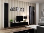 TV Stand Vigo White and Black Gloss M180xD30xH40cm RTV VIGO180 - Image 4
