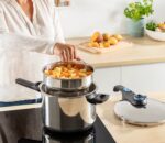 Pressure cooker TEFAL SECURE TRENDY 6L + stainless steel basket - Image 2