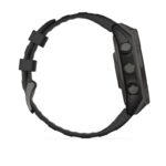 Garmin Fenix 8 Solar Titanium 47mm Waterproof Smartwatch with Heart Rate Monitor (Sapphire, Carbon Grey Dlc Titanium With Black/pebble Grey Silicone Band) - Image 3