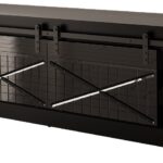 RTV GRANERO 200x56.7x35 black/black gloss cabinet