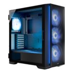 Modecom Horizon Flow Gaming Midi Tower Computer Case with Side Window and Black RGB Lighting - Image 3