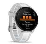 Garmin Forerunner 165 43mm Waterproof Smartwatch with Heart Rate Monitor (Mist Gray/Whitestone) - Image 2
