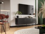 RTV cabinet SIENA 150.5x40x60 black matt - Image 2
