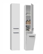Bathroom cabinet NEL IV 31x30x174 cm  matt white - Image 3