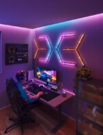 Govee Gaming Wall Light (4+1) Bluetooth/WiFi Decorative Lamp Bar Light Black 5pcs - Image 17