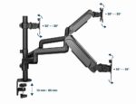Gembird MA-DA3-01 monitor mount / stand 68.6 cm (27 ) Desk Black - Image 25
