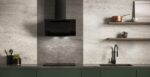 Vertical Eco Duo Glass Wall-mounted chimney hood Black