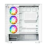 Modecom Volcano AQ500 Gaming Midi Tower Computer Case with Side Window and ARGB Lighting White - Image 13