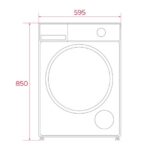 Teka WM 20841 W PL Washing Machine 8 kg 1400 RPM White  Black - Image 7
