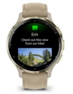 Garmin Venu 3S Stainless Steel 41mm Waterproof Smartwatch with Heart Rate Monitor (Soft Gold Stainless Steel Bezel with French Gray Case and Leather Band) - Image 7
