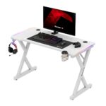 Huzaro Hero 2.3 RGB Gaming Desk white - Image 2