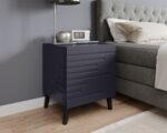 Bedside Table Nova Wooden Blue 44x40x52cm - Image 3
