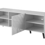 RTV cabinet ABETO 150x42x52 white/white glossy