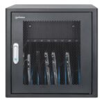 Manhattan Laptop Charging Cabinet Desktop via AC Adapter (EU) 10-bay  Install device's AC Adapter (power cables) into unit  Suitable for ALL laptops (to 16 )  iPads  MacBooks  Chromebooks  other portable devices  Bays 380x30x280mm  Cart  Lockable - Image 5