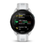 Garmin Forerunner 165 43mm Waterproof Smartwatch with Heart Rate Monitor (Mist Gray/Whitestone) - Image 3