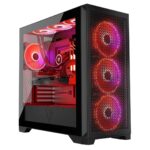 Modecom Expanse T Apex ARGB Gaming Midi Tower Computer Case with Side Window Black - Image 22