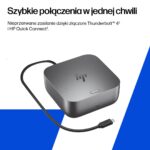HP Thunderbolt 4 Ultra 180W G6 Thunderbolt 4 Docking Station με HDMI/DisplayPort 4K PD Ethernet και σύνδεση 2 Οθονών Γκρι - Image 7
