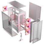 Modecom Volcano Expanse S Apex ARGB Gaming Midi Tower Computer Case with Side Window White - Image 19