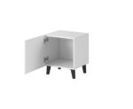 Bedside Tables Wooden White 2 Pieces 45x40x51cm - Image 2