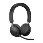 Jabra Evolve2 65 VOIP Headset Link380a UC Stereo Desk Stand Black (26599-989-989) - Image 3