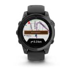 Garmin Fenix E Stainless Steel 47mm Waterproof Smartwatch with Heart Rate Monitor (Slate Grey Steel with Black Silicone Band) - Image 9