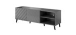 RTV cabinet ABETO 150x42x52 graphite/gloss - Image 2