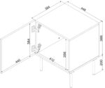 Bedside Tables Wooden Black 2 Pieces 44.5x40x59cm - Image 4