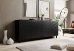 ASTI chest of drawers 200x42x82 black matt - Image 2