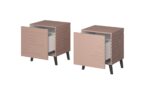 Nova Szf Wooden Pink Bedside Table 44x40x52cm - Image 2