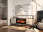 TV Stand Almera Walnut/Cashmere L180.5xW42xH52.5cm - Image 3