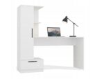 Cosmo Desk + Bookcase Set  White - Image 2