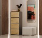 ALMA CHEST OF DRAWERS  ANTHRACITE/ARTISAN OAK - Image 6