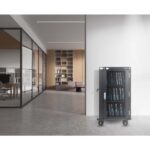 Manhattan Laptop Charging Cart/Trolley via AC Adapter (EU) 30-bay  Install device's AC Adapter (power cables) into unit  Suitable for ALL laptops (to 16 )  iPads  MacBooks  Chromebooks  other portable devices  Bays 380x30x280mm  Cabinet  Lockable - Image 11