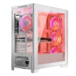 Modecom Volcano Expanse S Apex ARGB Gaming Midi Tower Computer Case with Side Window White - Image 7