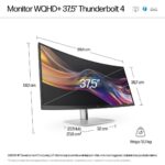 HP Series 7 Pro 738PU Ultrawide IPS HDR Curved Monitor 37.5" QHD 3840x1600 - Image 3