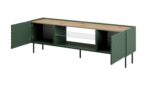RTV cabinet with an electric fireplace ONDA 180 5x40xH58 39 green (standing or wall mounted) - Image 3