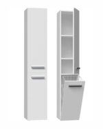 Bathroom cabinet NEL IV 31x30x174 cm  matt white - Image 2