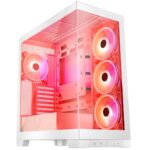 Modecom Volcano Space Apex ARGB Gaming Midi Tower Computer Case with Side Window White - Image 2